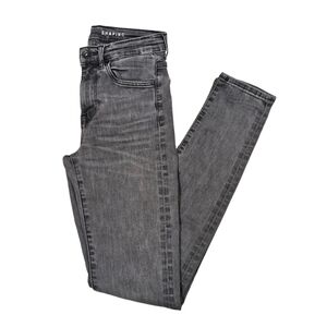 H&M Women's &Denim Shaping Gray Regular Waist Skinny Jeans 29" Inseam - Size 25